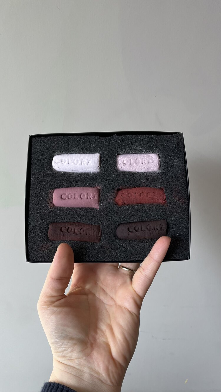 Colorz El Yapımı Toz Pastel Seti-Oksit Kırmızı Tonları