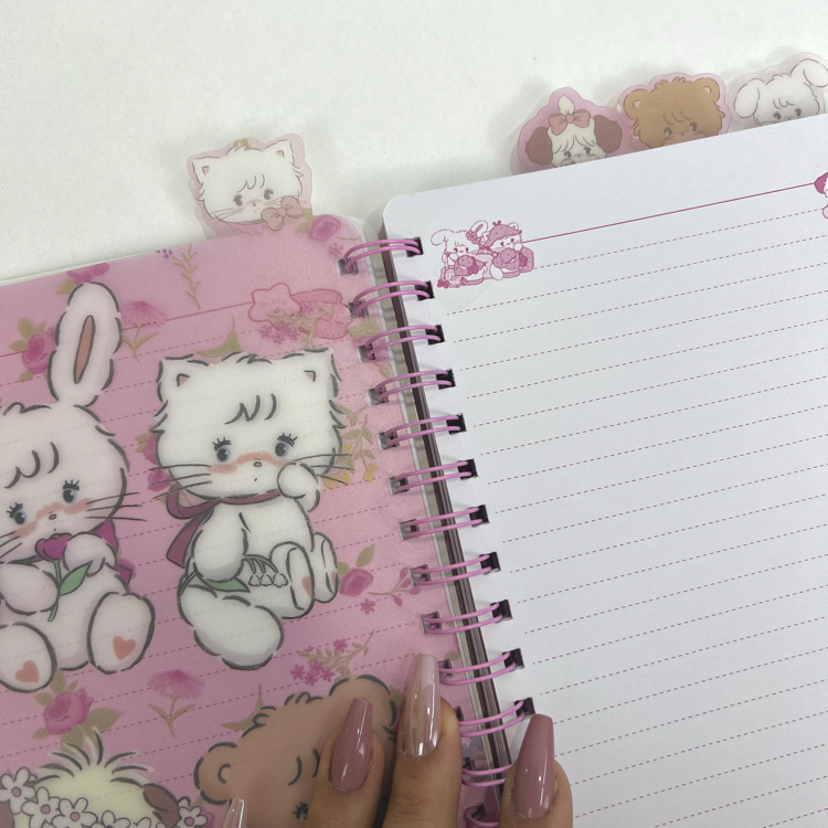 Kedili bölmeli hologramlı defter
