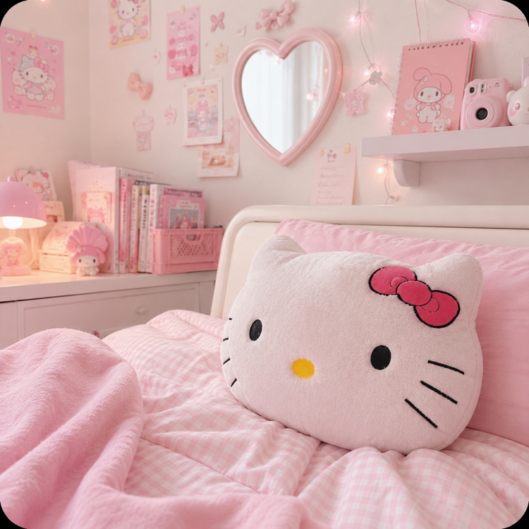 Hello Kitty Yastık | Dekor sanrio yastık