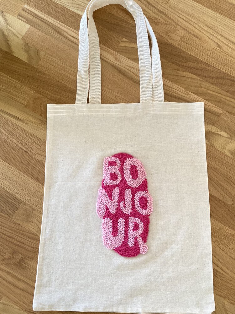 Bonjour keten çanta