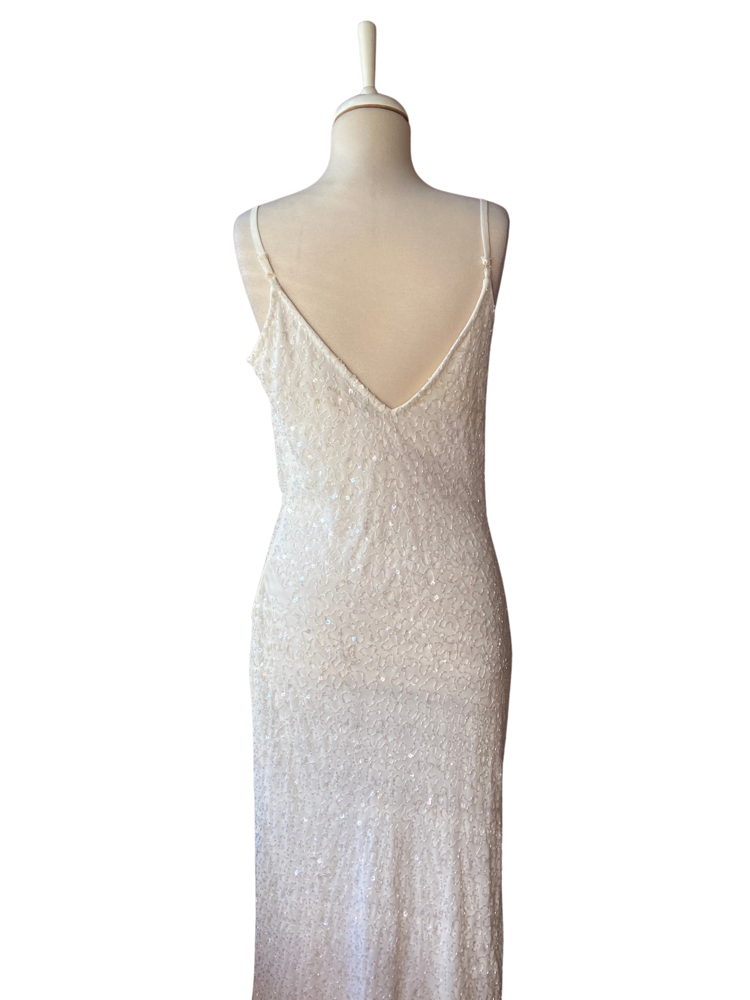 Pearl White Sequin Dress
