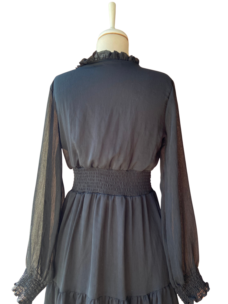 Black Sheer Mini Dress