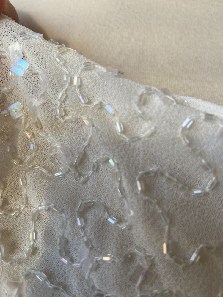Pearl White Sequin Dress