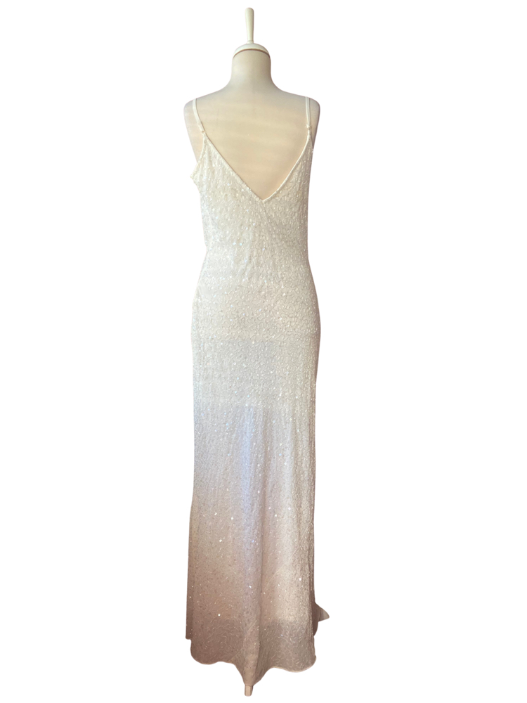 Pearl White Sequin Dress