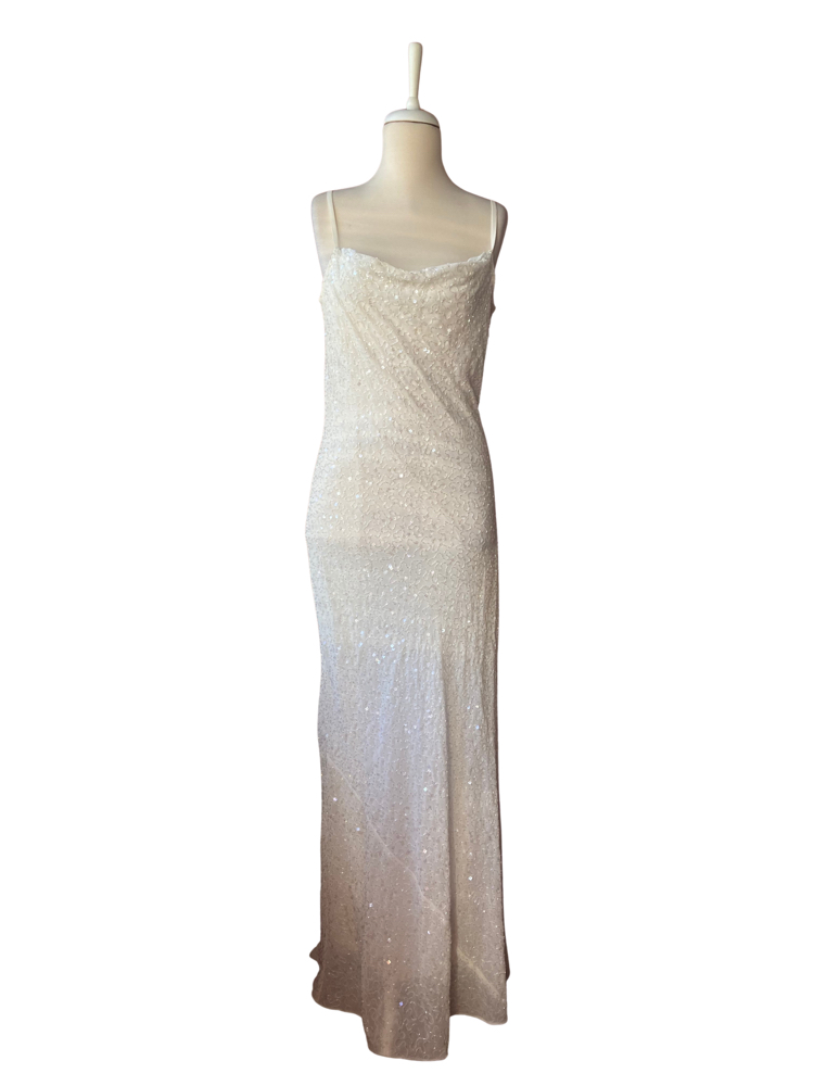 Pearl White Sequin Dress