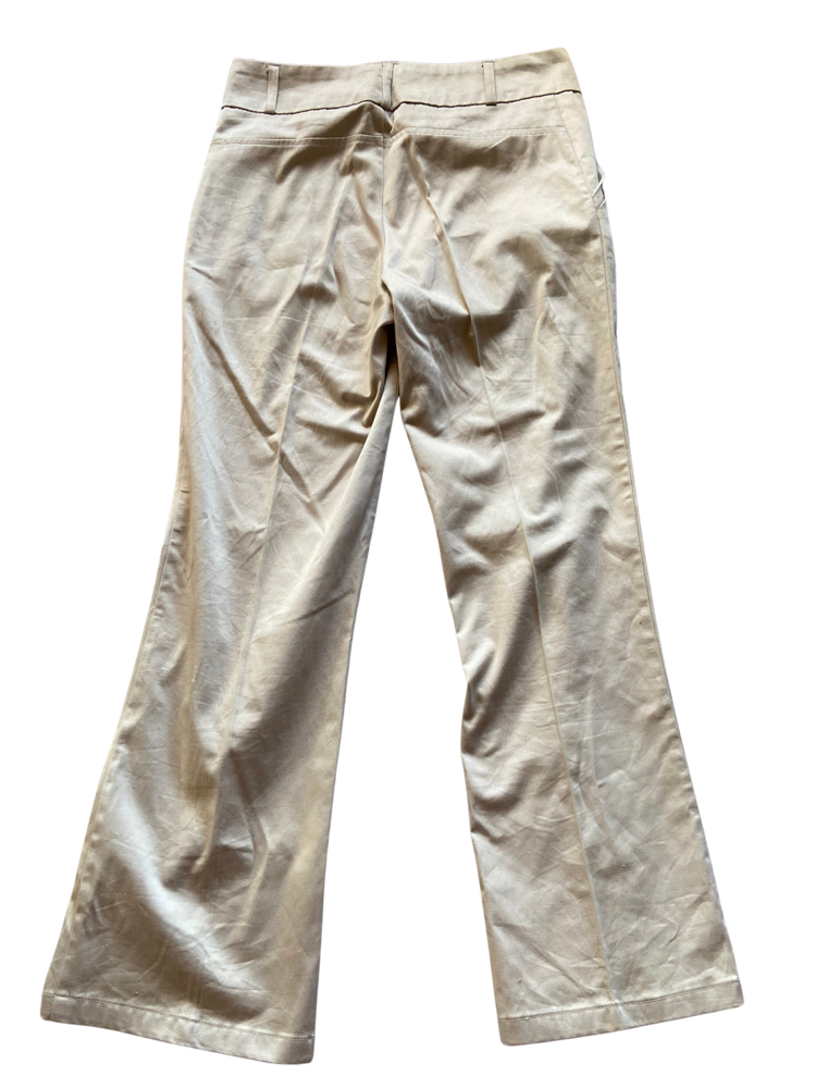 Beige Sailor Flare Pants