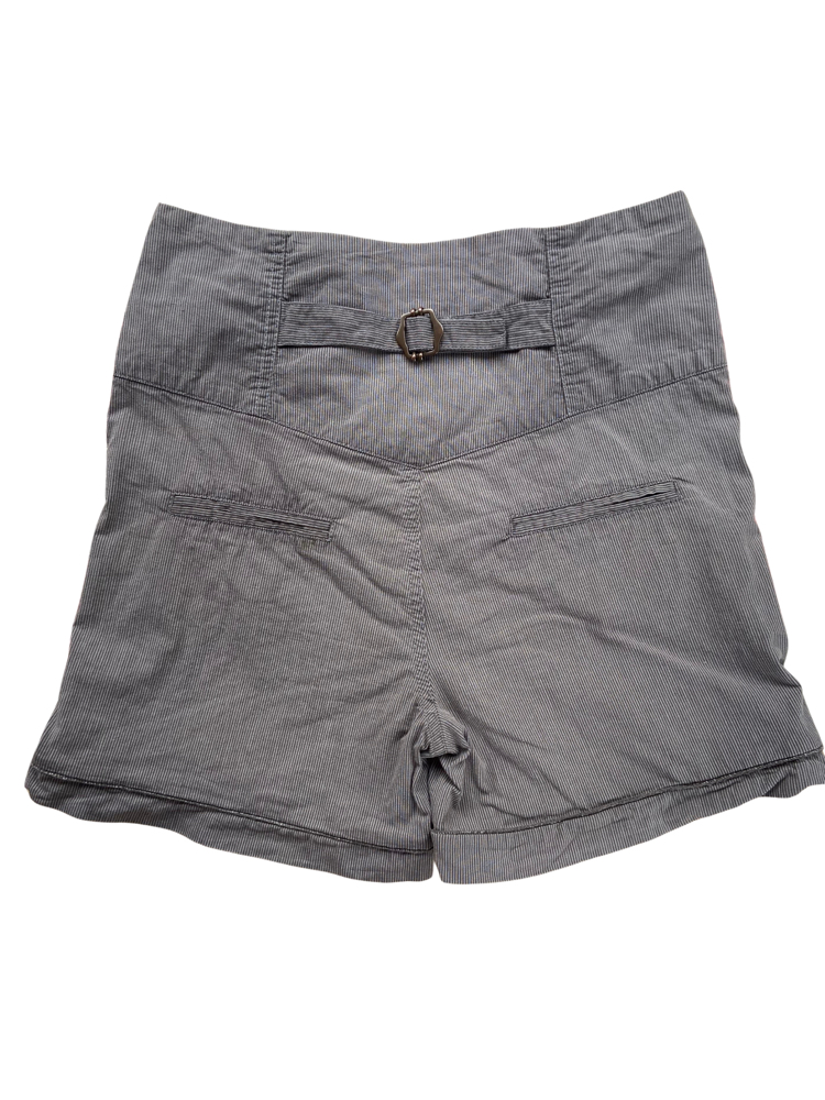 Pinstripe High Waist Shorts
