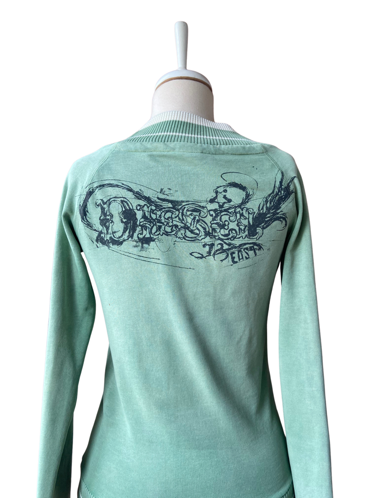 2000s Diesel Mint Graphic Sweater