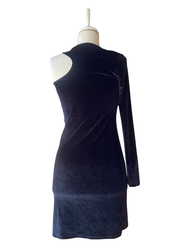 Velvet one Shoulder Dress