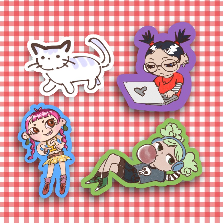 besties sticker pack