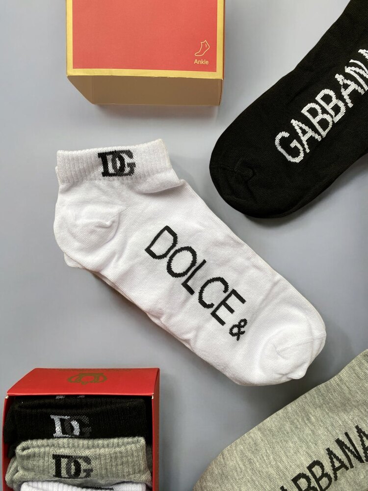 Premium Kalite Gabbana Patik Çorap (6 çift)
