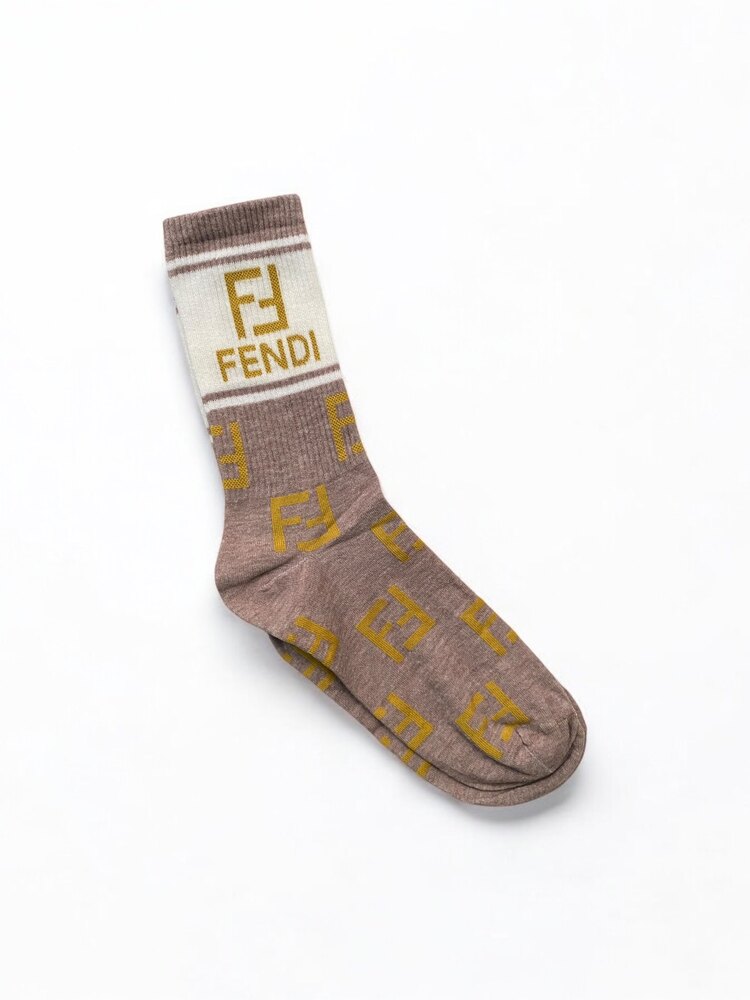 Premium Kalite Fendi Soket Çorap (6 çift)