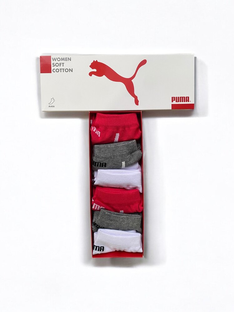 Premium Kalite Puma Patik Çorap (6 çift)