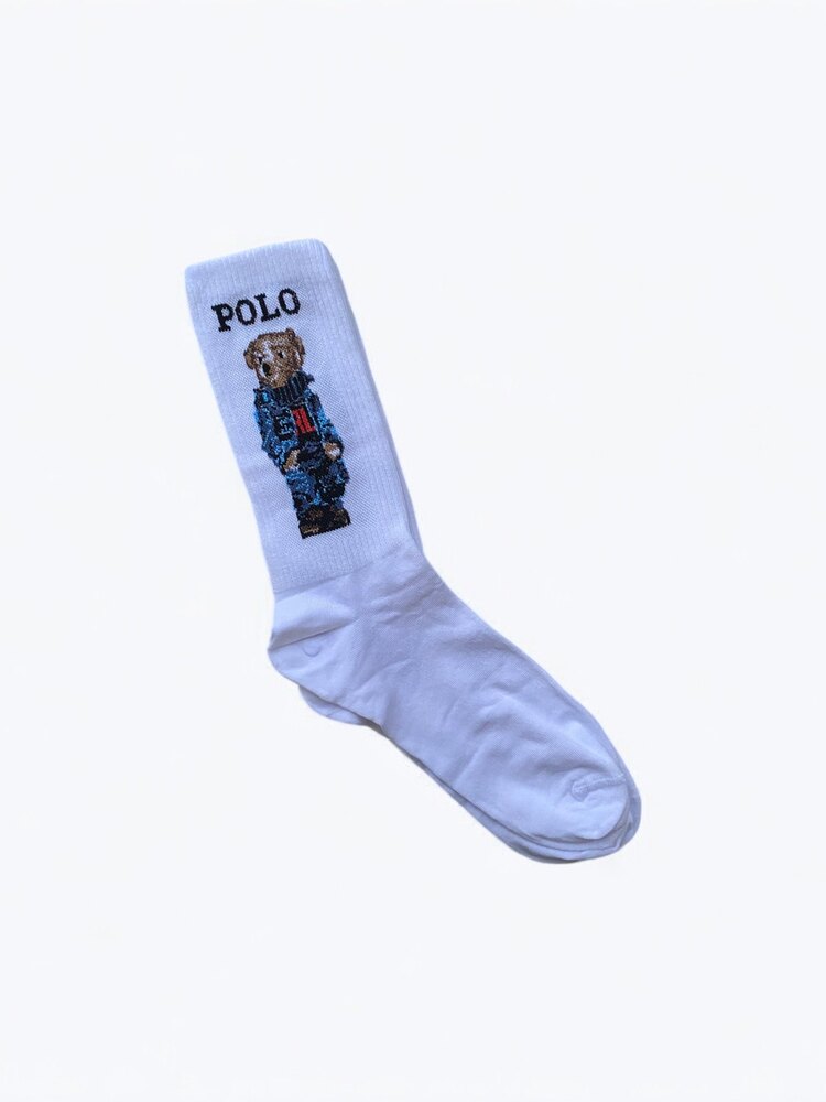 Premium Kalite Polo Bear Soket Çorap (6 Çift)