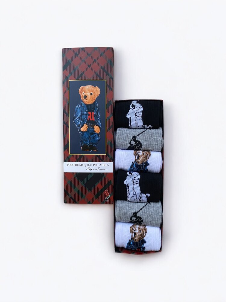 Premium Kalite Polo Bear Soket Çorap (6 Çift)