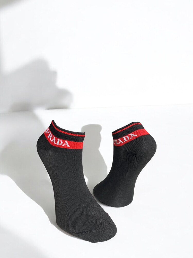Premium Kalite Prada Patik Çorap (6 çift)