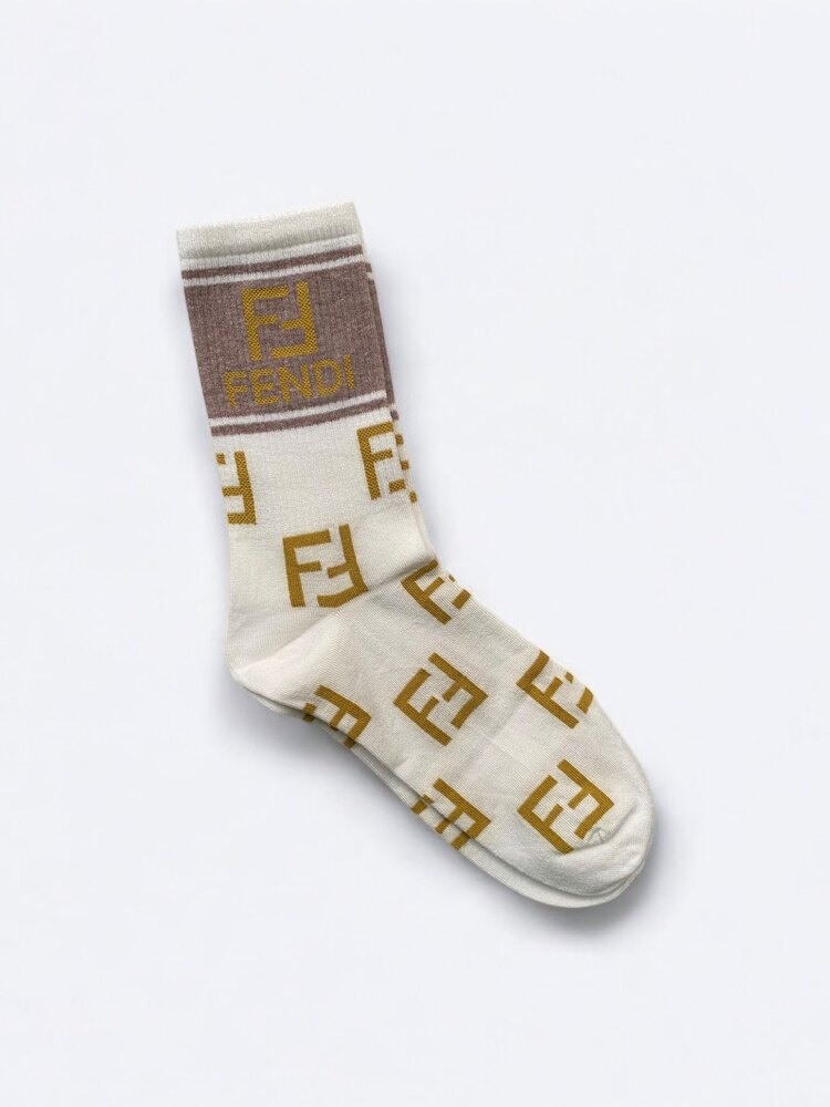Premium Kalite Fendi Soket Çorap (6 çift)
