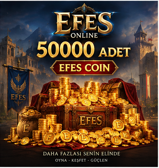 50000 ADET EFES COIN
