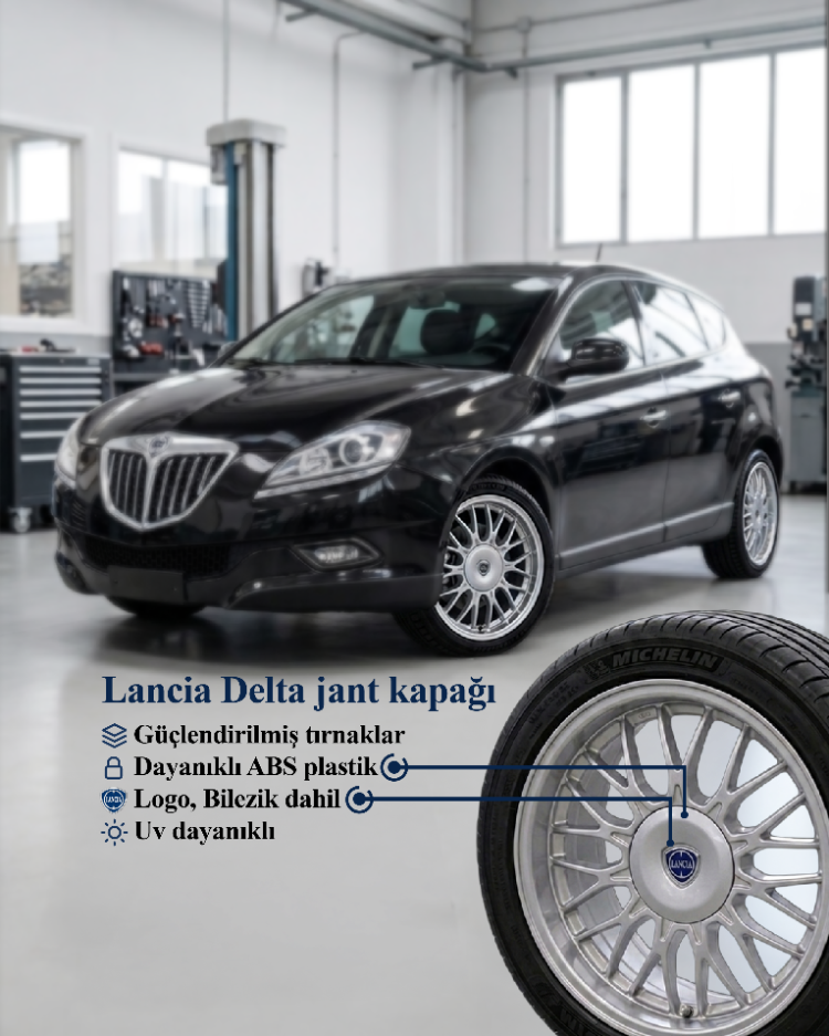 Lancia Delta 16'' jant göbeği kapağı adet