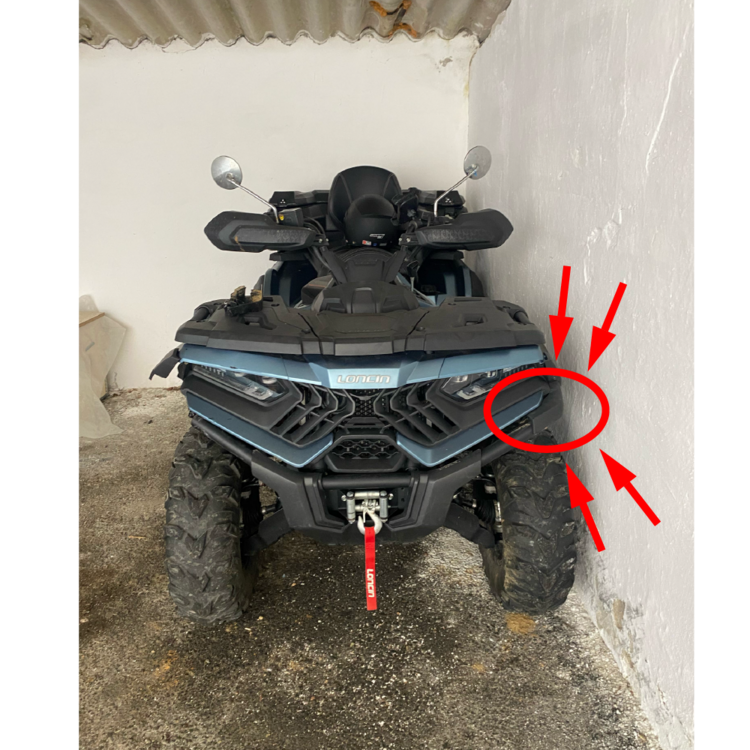 Lıncon atv çamurluk braketi Sağ/Sol takım