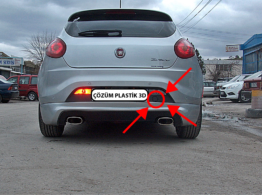 Fiat Bravo arka çeki demiri kapağı