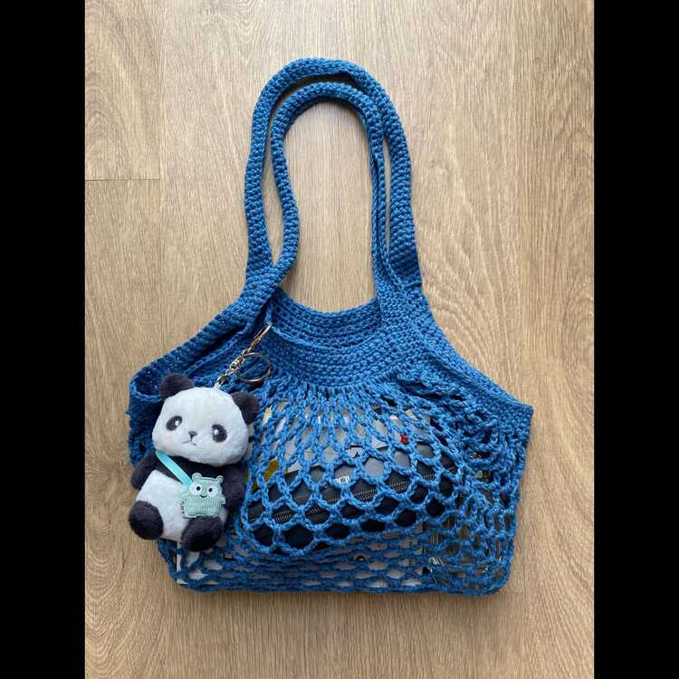 yazlık örgü file çanta