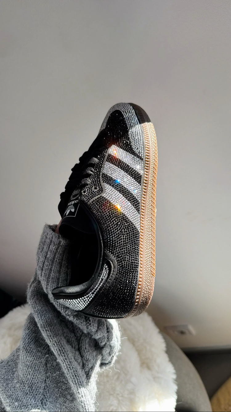 Adidas Samba OG Rhinestone Crystal Black 