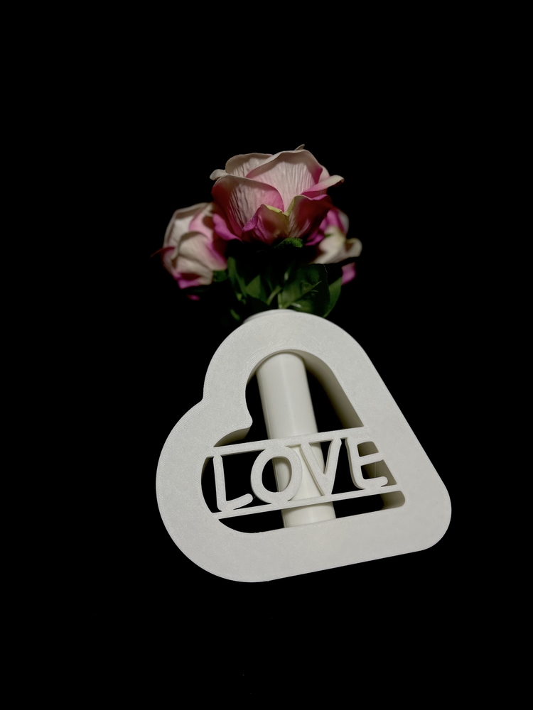 LOVE Kalpli Dekoratif Vazo