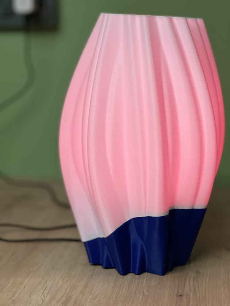 Ribbed Fluted Table Lamp 
