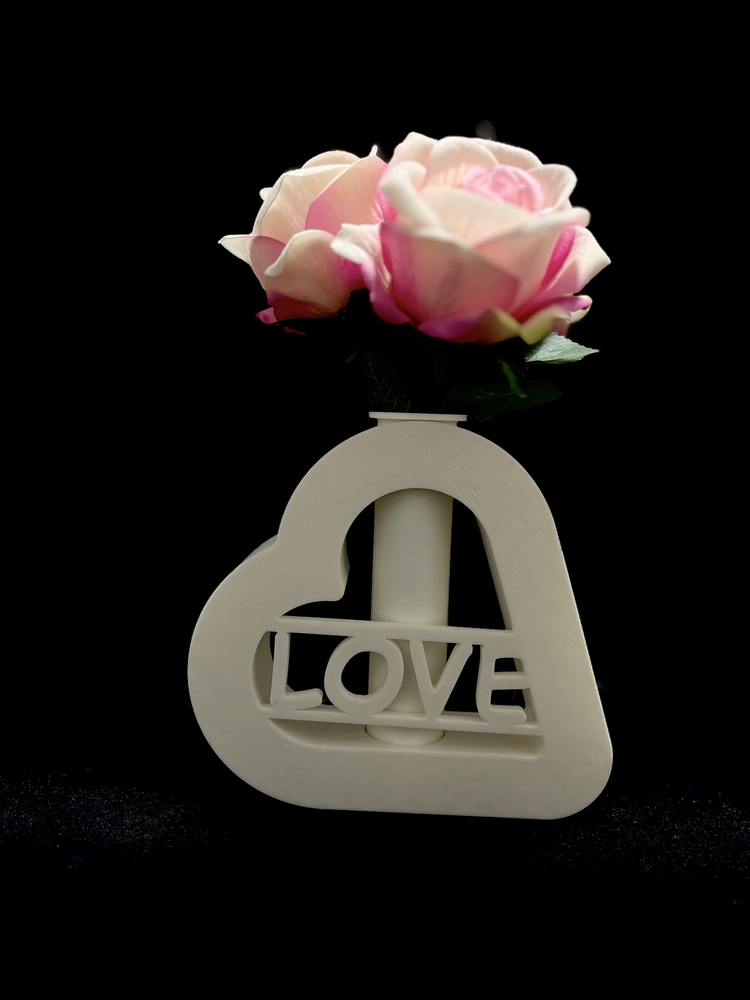 LOVE Kalpli Dekoratif Vazo