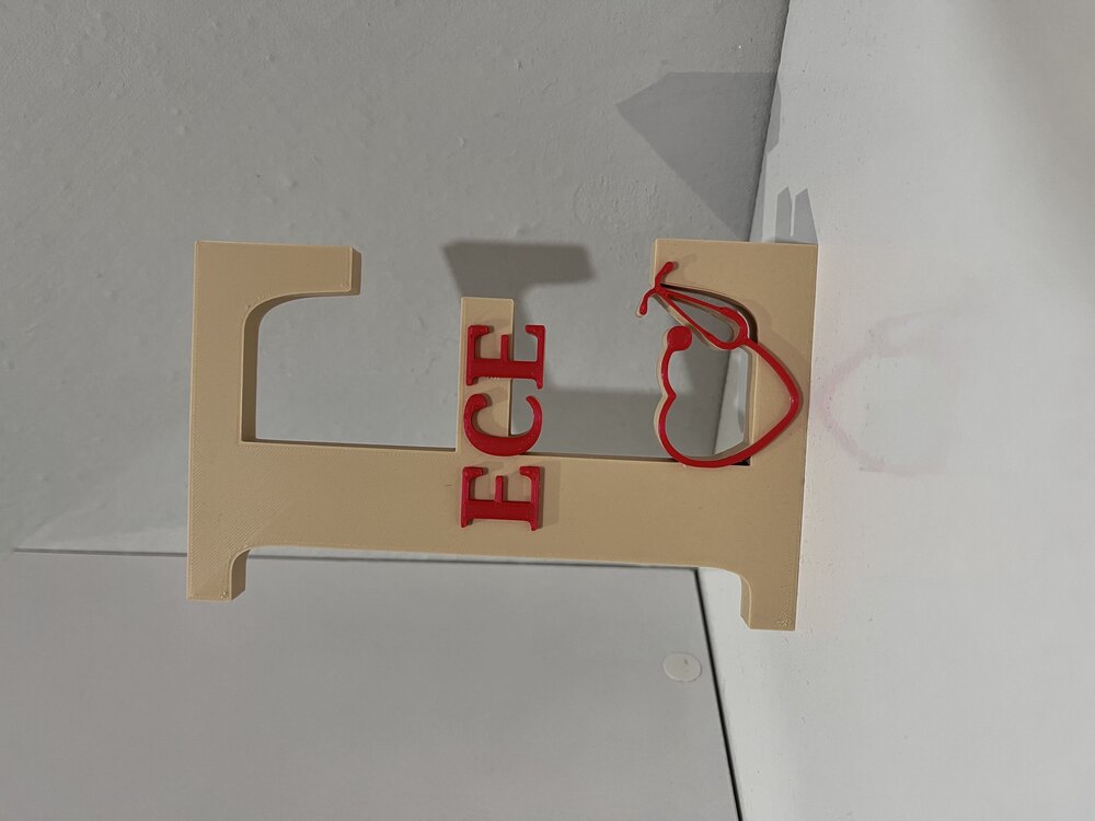 Kişiye Özel İsimli ve Nesneli 3D Baskı Harf 