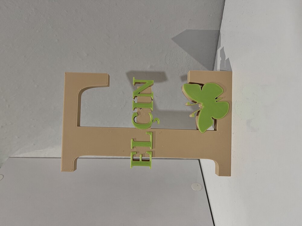 Kişiye Özel İsimli ve Nesneli 3D Baskı Harf 