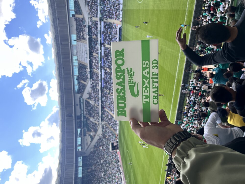 Yeşil Beyaz Aşkına: Kişiye Özel Bursaspor Tribün Levhası