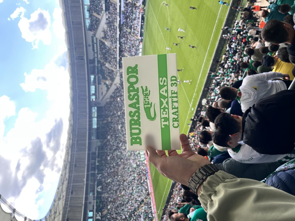 Yeşil Beyaz Aşkına: Kişiye Özel Bursaspor Tribün Levhası