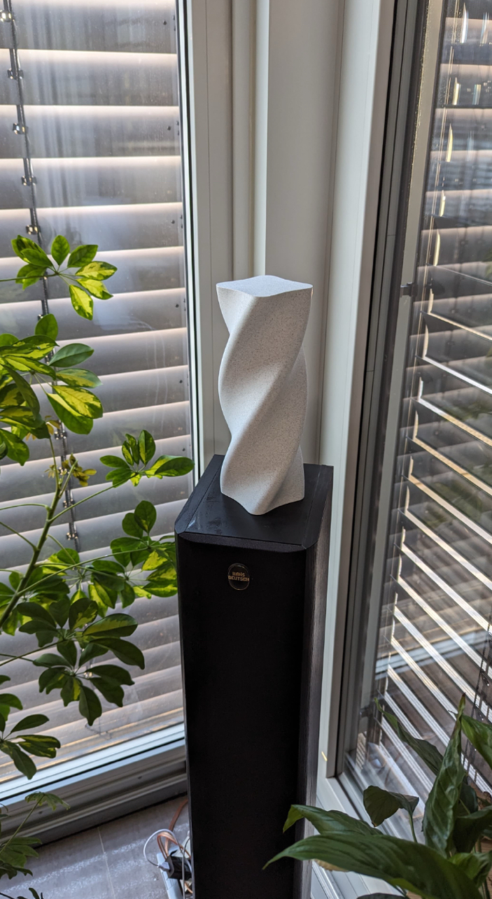 Modern Twist Spiral LED Masa Lambası - Dokulu Sıcak Işık
