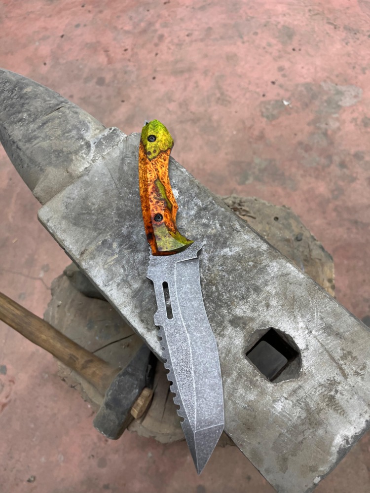Kuman Model , Stablize Kabza Sleipner Çelik Bushcraft ve Avcı Bıçağı