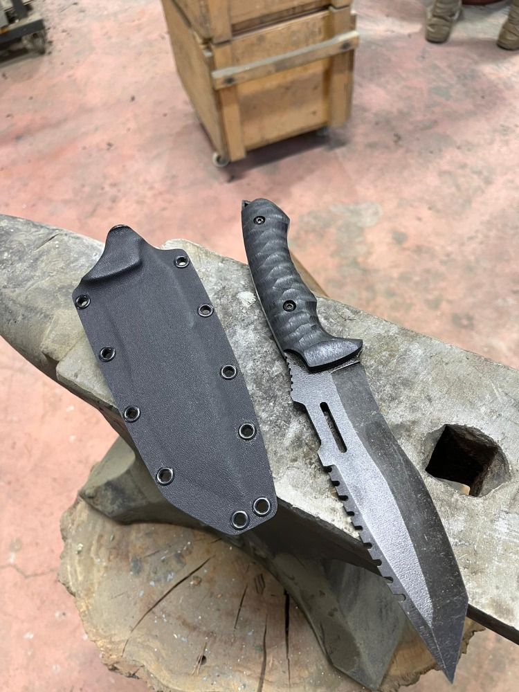 KUMAN Model Sleipner Çelik Kompakt Kabza Avcı ve Bushcraft Bıçak