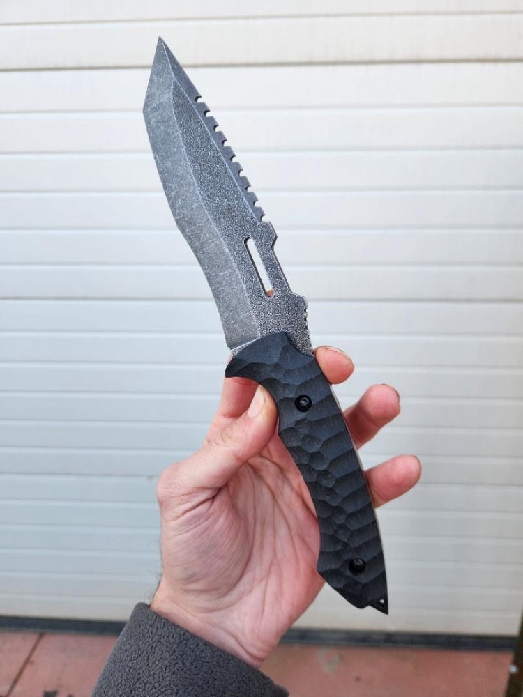 KUMAN Model Sleipner Çelik Kompakt Kabza Avcı ve Bushcraft Bıçak