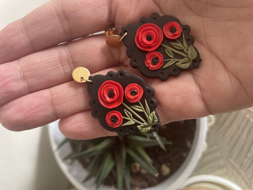 Siyah floral