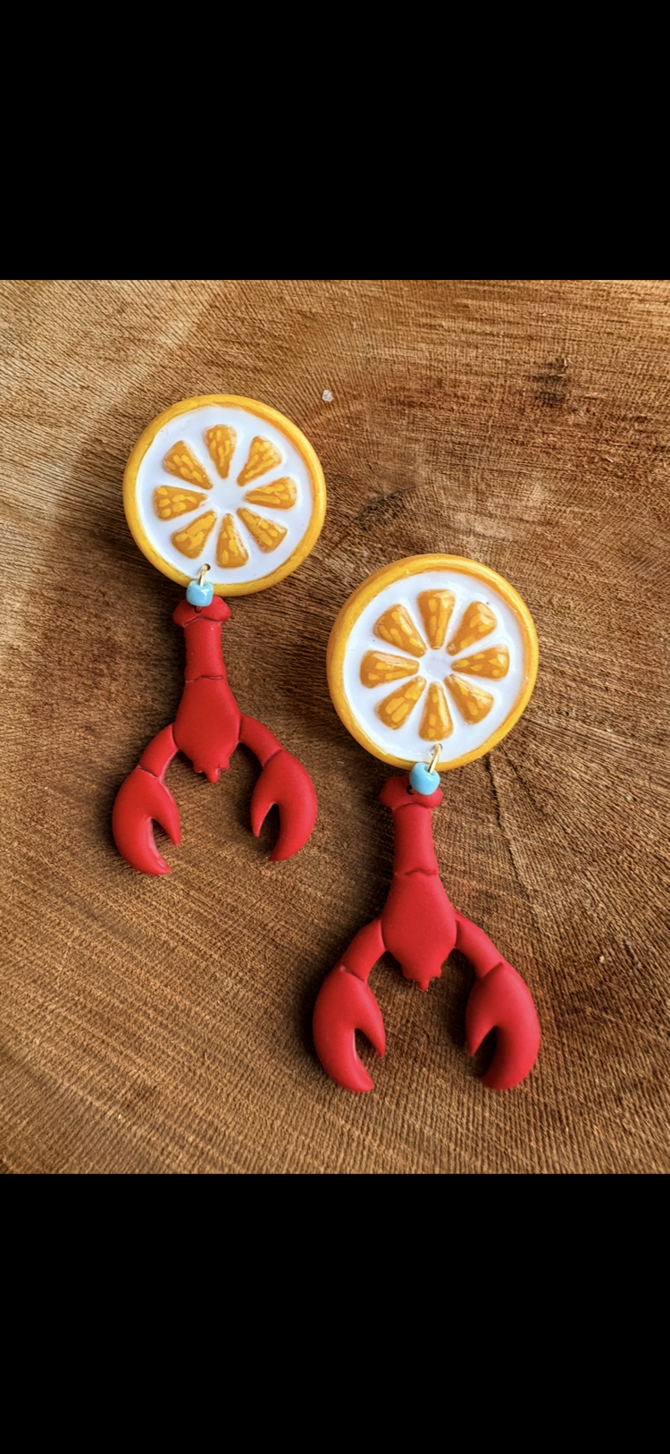 İstiridye limon küpeler