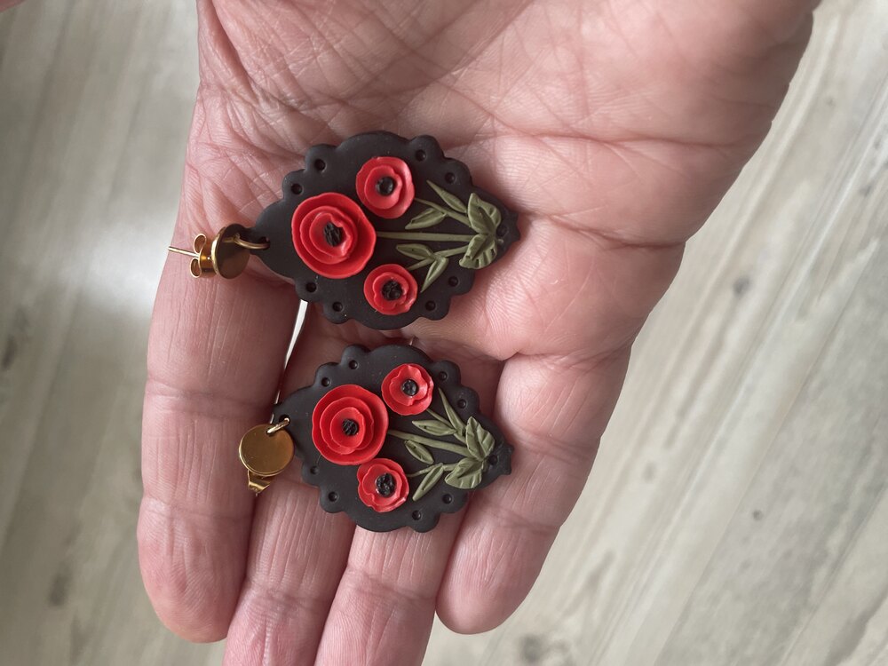 Siyah floral