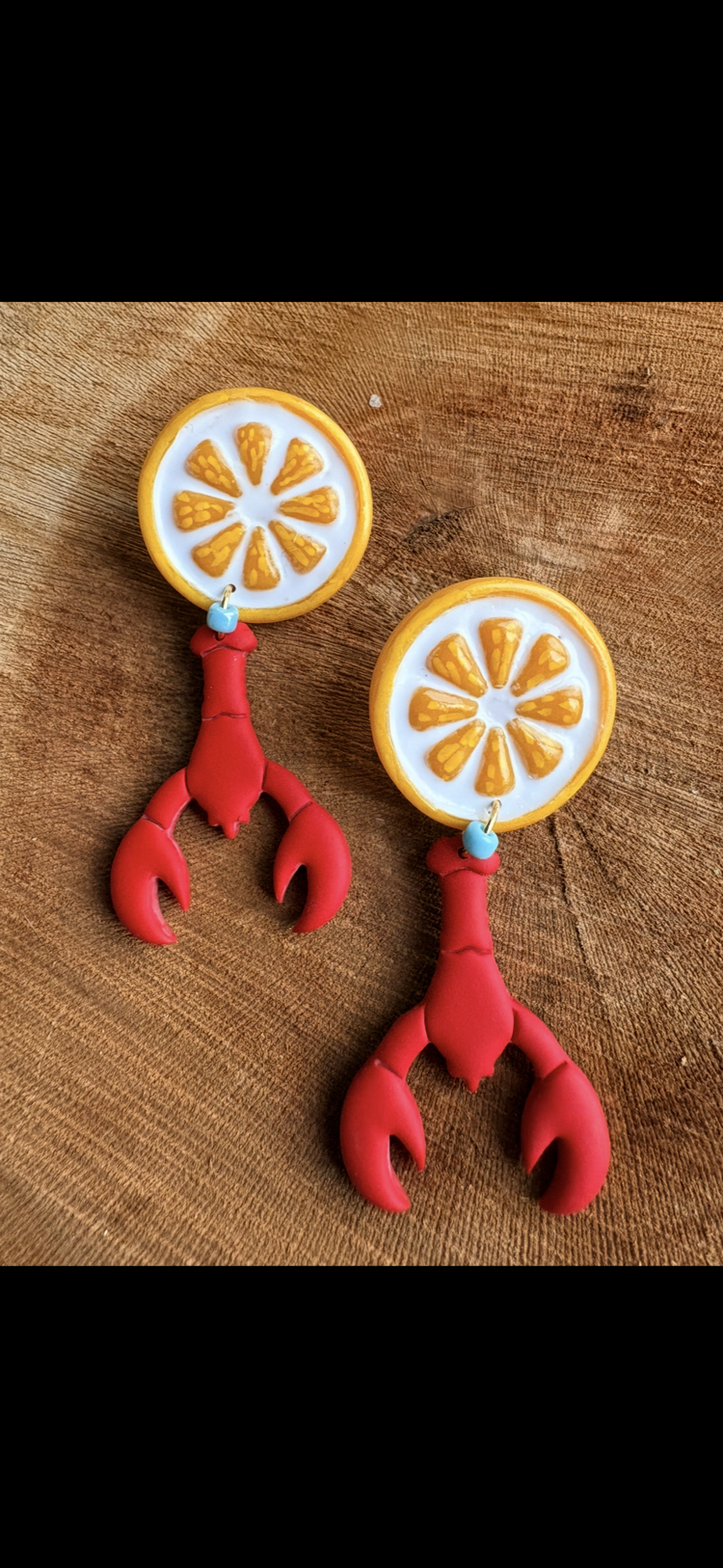 İstiridye limon küpeler