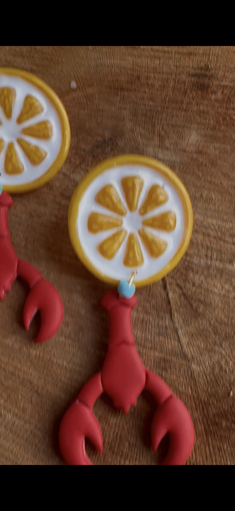 İstiridye limon küpeler