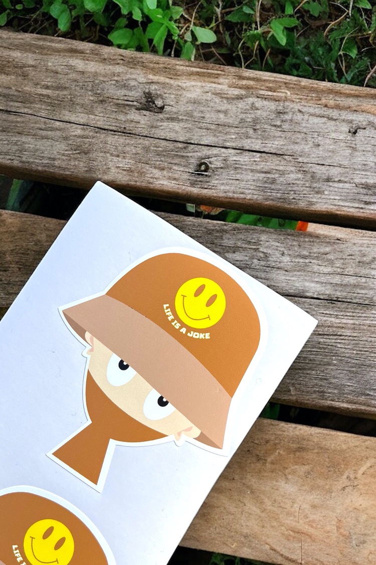 LIFE IS A JOKE STICKER