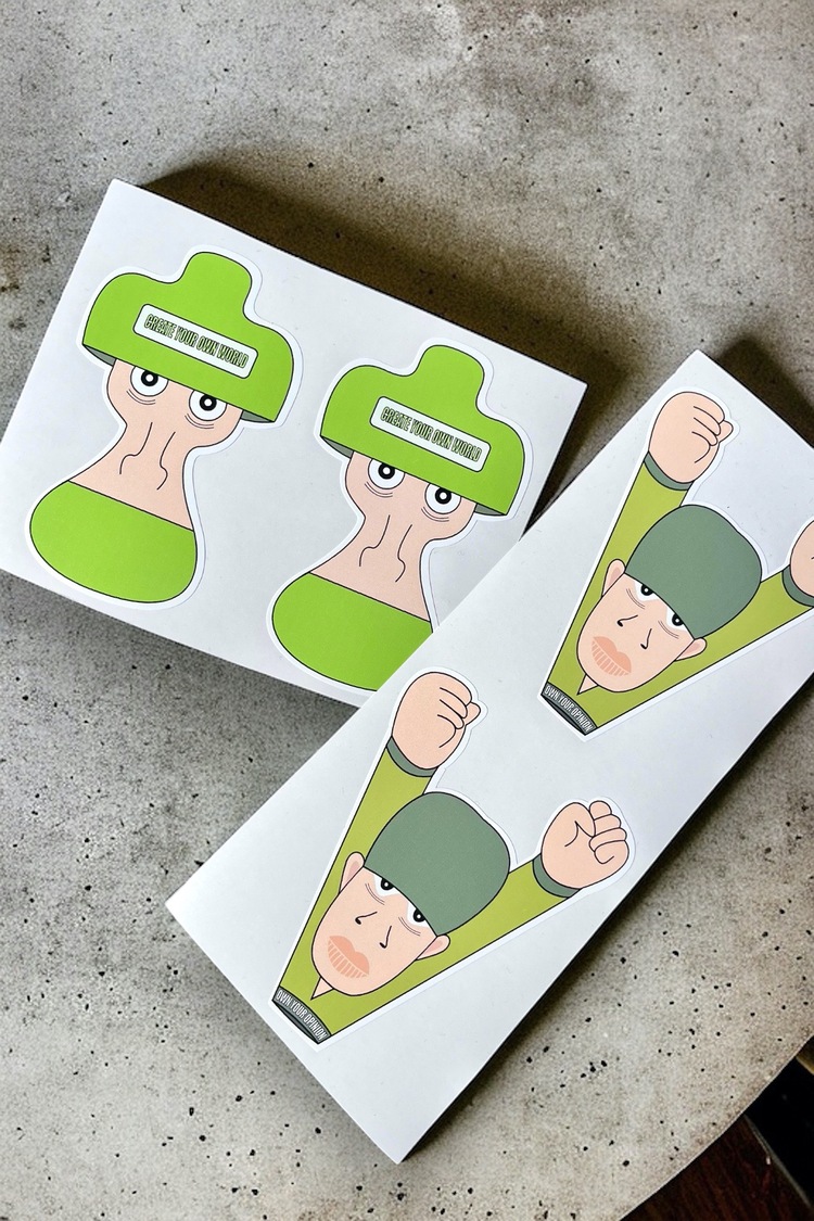 CREATE YOUR OWN WORLD STICKER