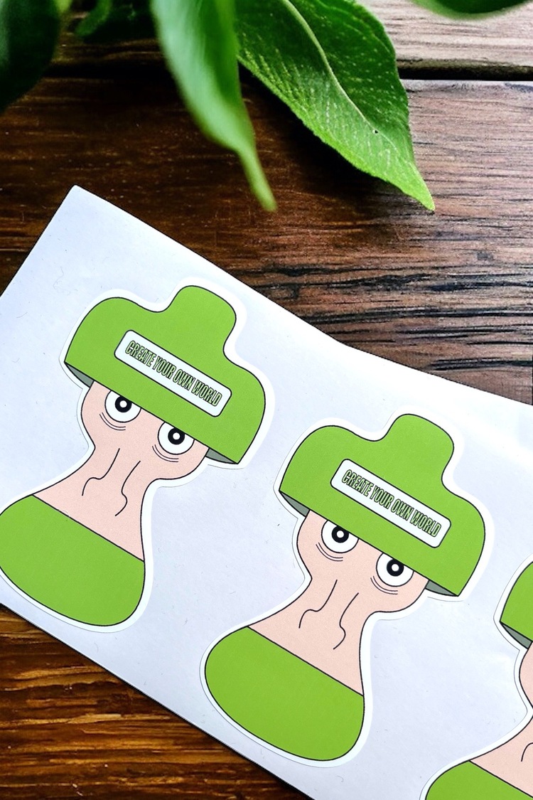 CREATE YOUR OWN WORLD STICKER