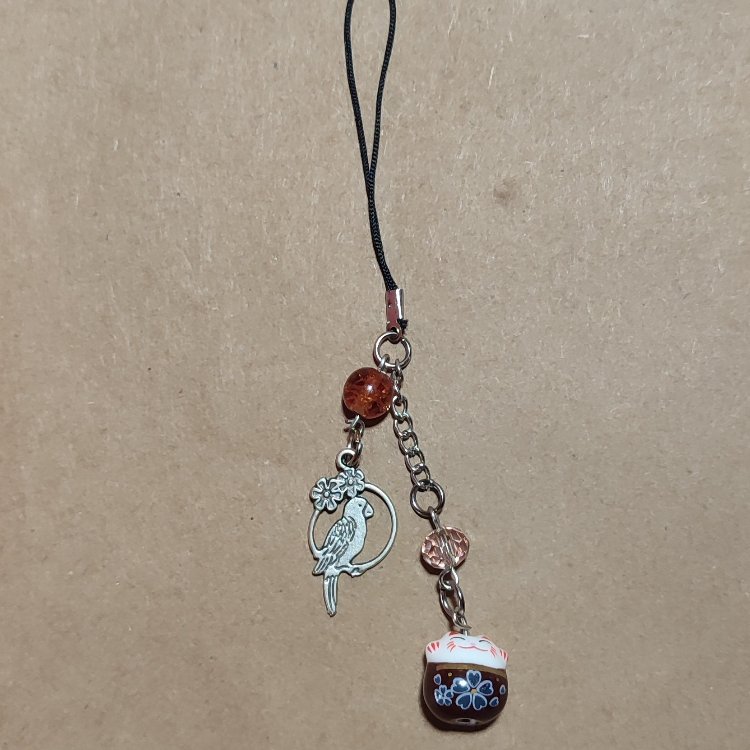 kahverengi şans kedi charm