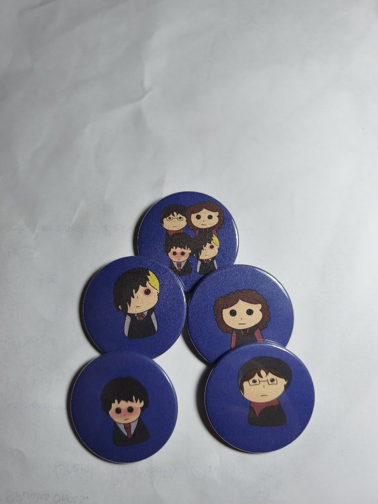 my chemical romance rozet set