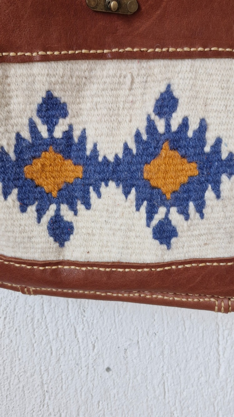 Deri Dokuma Detaylı Crossbag