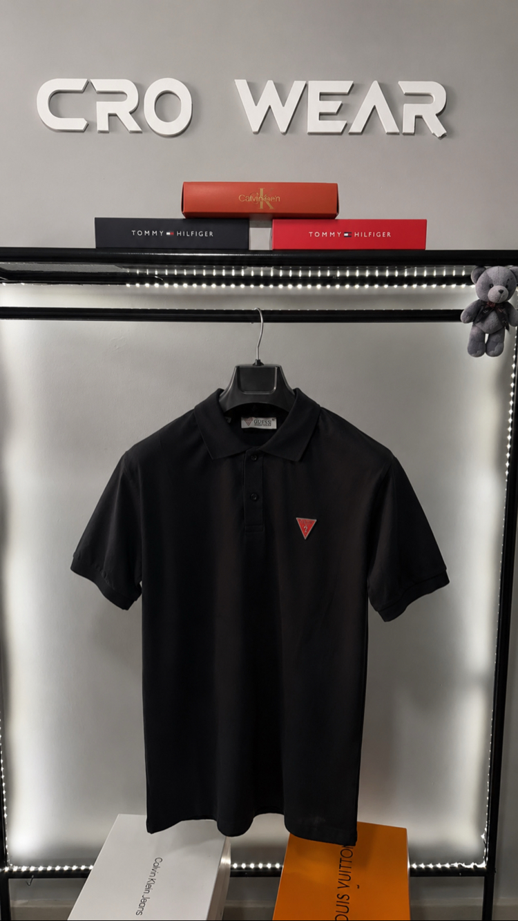 Guess Siyah Polo Yaka